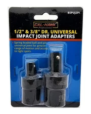 2pc Universal Impact Joint Set 3/8" & 1/2" DR. CR-MO Ball Type Swivel Socket