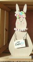Kette Osterhase Osterdeko Rosa TüRkis Weiß Hasen Figur Holz Deko Ostern Hase