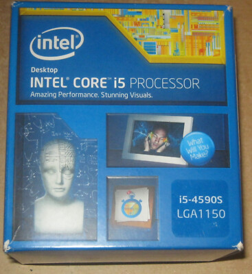 Intel Core i5-4590S 4x 3/3,7GHz 6MB CACHE 5 GT/s SOCKEL 1150 SR1QN OVP NEU BOX