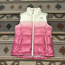 The North Face Nuptse 700 Down Puffer Vest Women’s Medium Black Zip D5