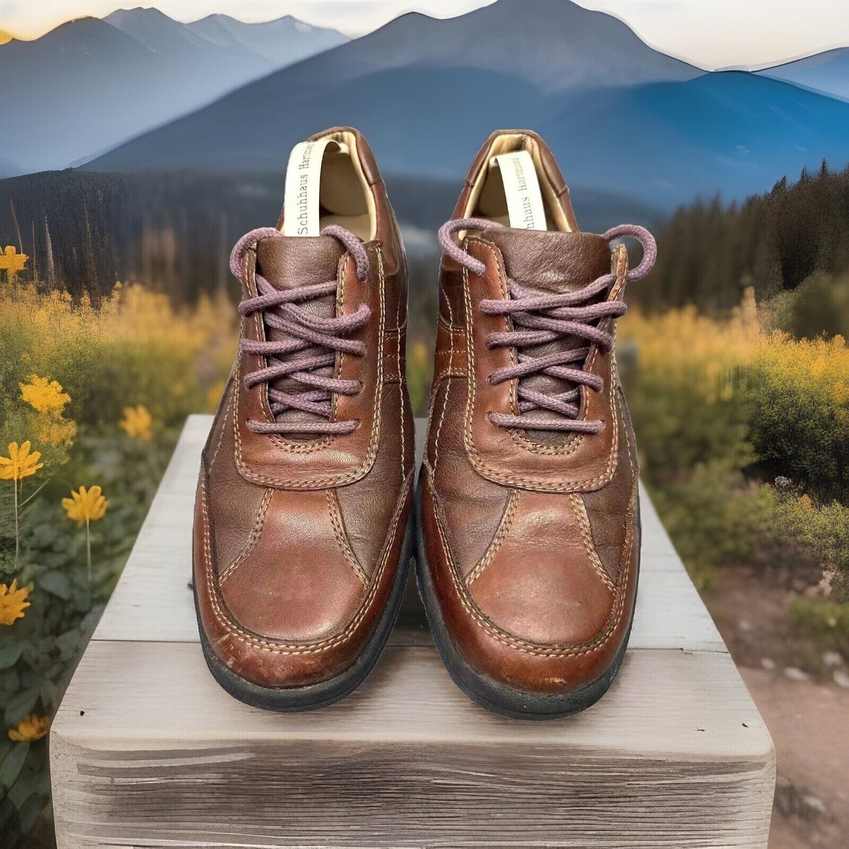 Johnston & Murphy Boots Leather Burgundy Brown Handcrafted Portugal Men 8M Johnston & Murphy Men main image 3