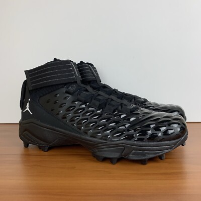 Nike Air Jordan Force Savage Pro Football Cleats Black CV1666-003 Men's Size 16