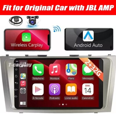 JBL Android 12 CarPlay Car Stereo Radio GPS Navi WiFi For 2007-2011 TOYOTA CAMRY