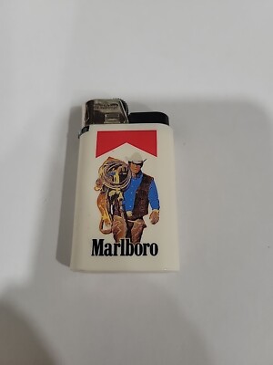 Marlboro Cigarettes Marlboro Man Disposable Lighter Cowboy Carrying A  Saddle