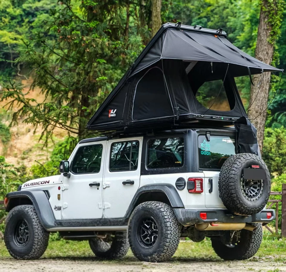 Tienda rígida Naturnest triángulo en la azotea coche tienda de campaña con escalera de barra de equipaje Foto 2 de 4