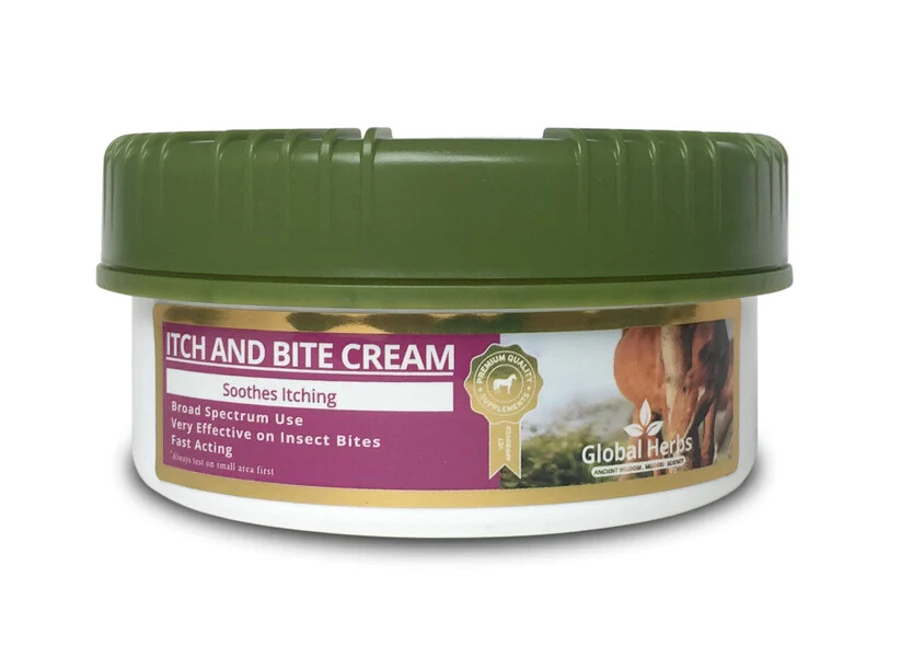 Global Herbs Itch and Bite Cream Soothes Itching 200g
