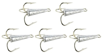 2oz 9/0 Weighted Treble Bunker Snag Hooks - 5 Pack