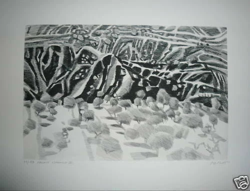 Estampes et gravures du XXe siècle et contemporaines eaux fortes xxème et contemporains