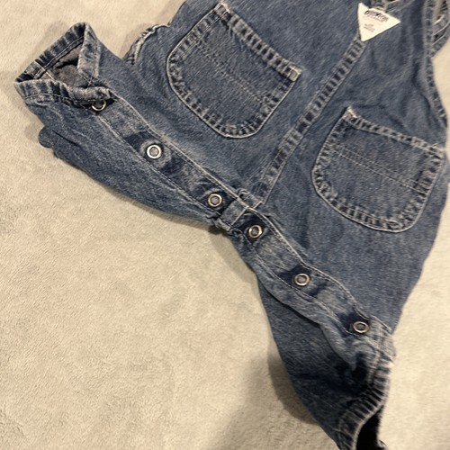 VTG 90s OshKosh B Gosh Overalls coveralls Youth Medium 20x6 Carpenter Worker - Picture 6 of 12