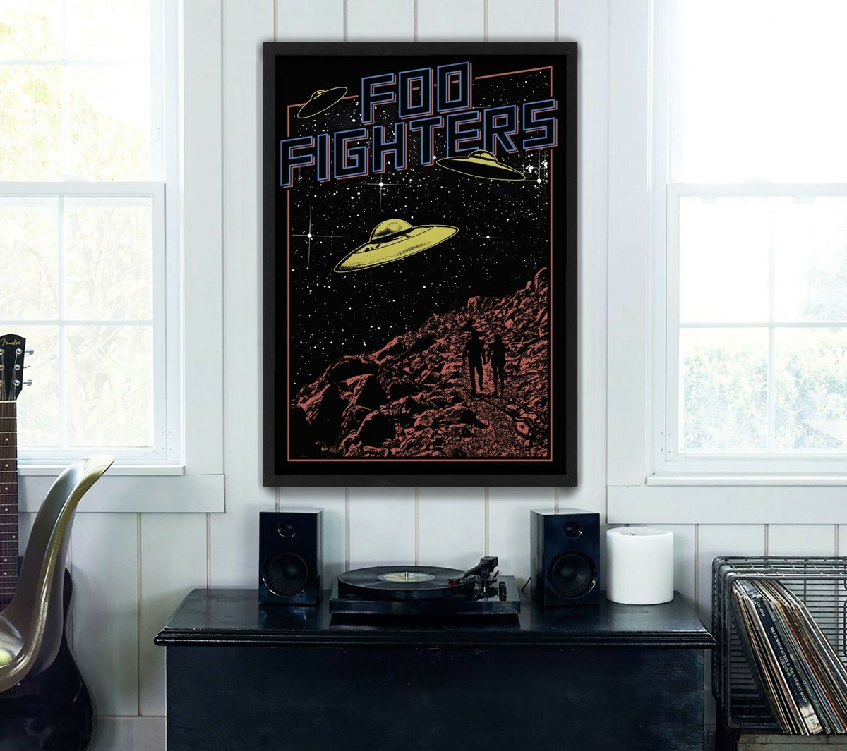 Foo Fighters UFO - High Quality Premium Poster Print | eBay