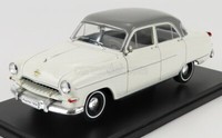 Modellauto Statisch Opel Kapitan 1954 Weiss Grau Modellbau Massstab 1/24