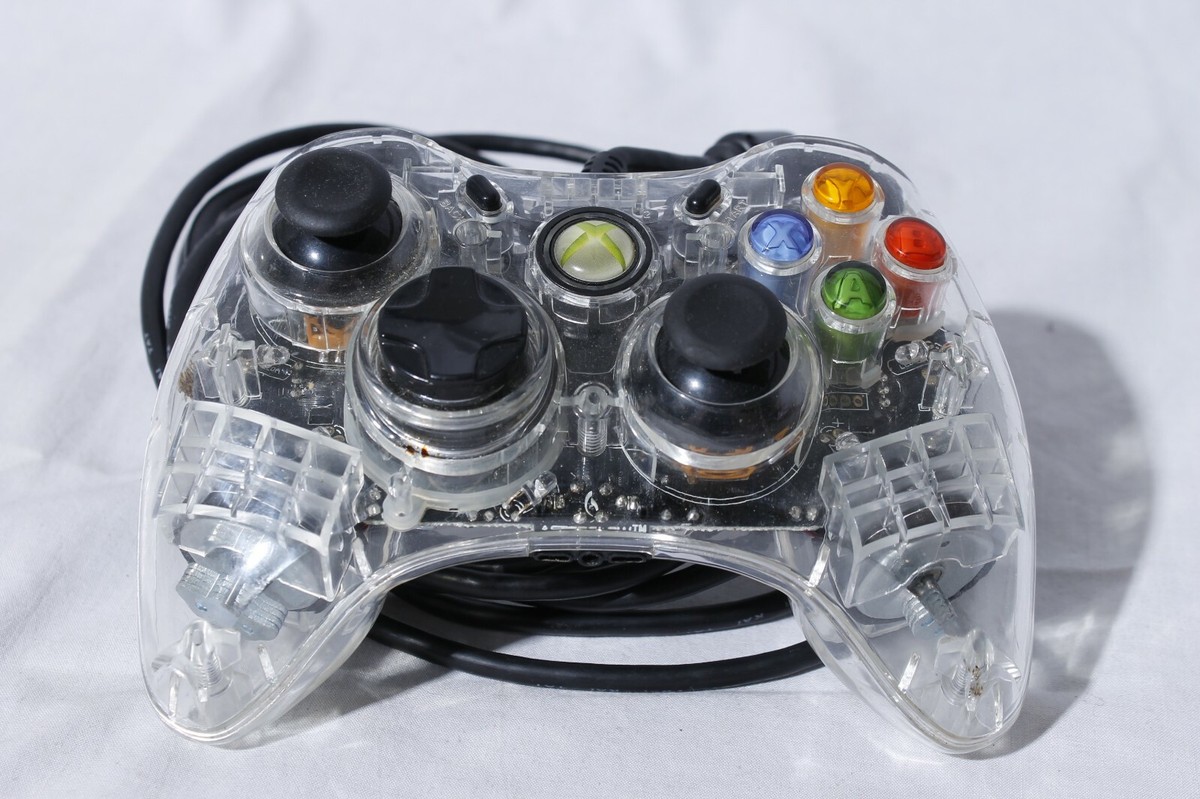Xbox 360 Afterglow PL-3702 Transparent Controller | eBay