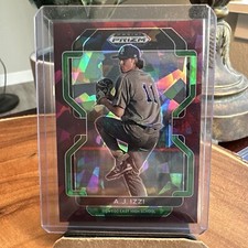 2022 panini prizm burgundy cracked ice A.J. Izzi#PDP126 3/23