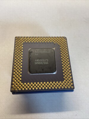 Vintage Intel Pentium A8050275 SX969 SSS A8050275 CPU Processor w/ HS