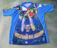 Vintage Italy World Cup Champion All Over Graphics Shirt Size M.