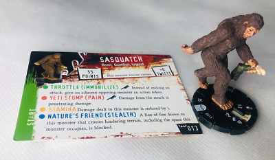HorrorClix Sasquatch #013 Silber Selten Figur Modell Vintage Horror Clix