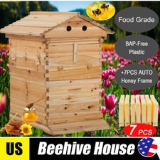 7 x Auto Shed Honey Bee Hive Beehive Frames Beekeeping Hive Wooden Honey House