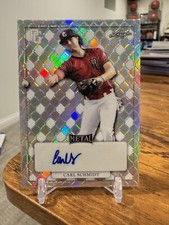CARL SCHMIDT 2022 Leaf Perfect Game RC Prospect Auto Aggies 🔥📈