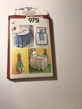 1 Vintage 1980 But New Simplicity 9751 Baby Nursery Set One Size