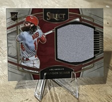 Brandon Marsh 2022 Select HORIZONTAL Parallel ROOKIE JUMBO SWATCH / RELIC Angels