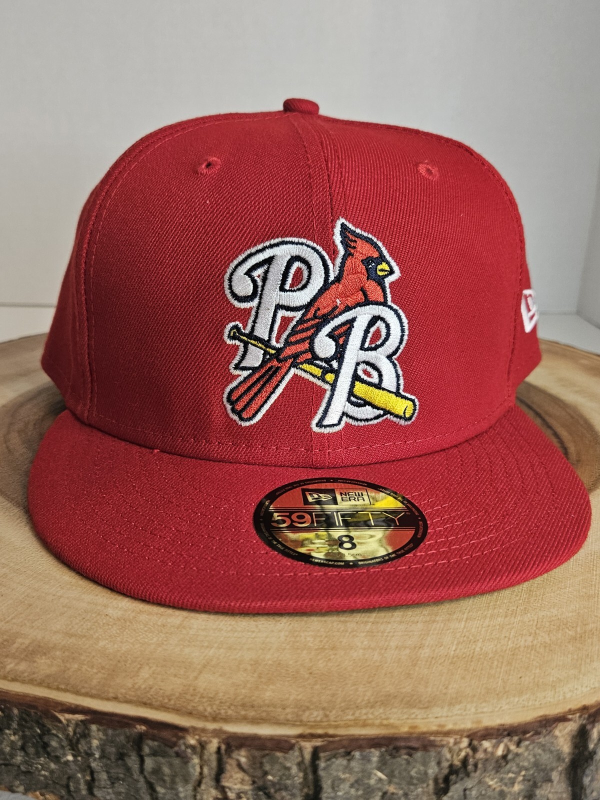 Palm Beach Cardinals New Era 59Fifty Fitted Hat Cap Size 8 Minor League Baseball