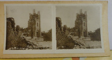 photo stereo militaire poilu 14-18 eglise de xivray 1er ligne sans cesse bombard