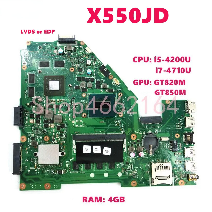 For ASUS X550JD X550JK A550J FX50J X550J With CPU GPU Laptop