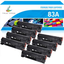 8-Pack Black 83A CF283A Toner Cartridge For HP Laserjet Pro M125nw M127fw M127fn