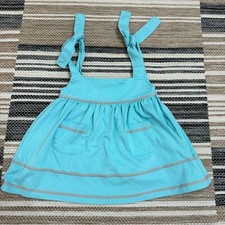 No Owwlebooboo Dress Tie Shoulder Straps Casual Blue Size 18M