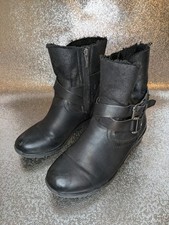 Relife by Pavers Women's Black Boots UK Size 5