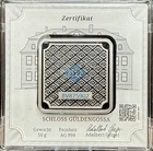 50 GRAMS GEIGER IN ASSAY w/COA .999 FINE SILVER SQUARE BAR 1.6oz