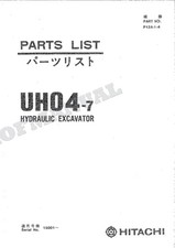 HITACHI UH04-7 Excavator Parts Catalog Manual P12A-1-4