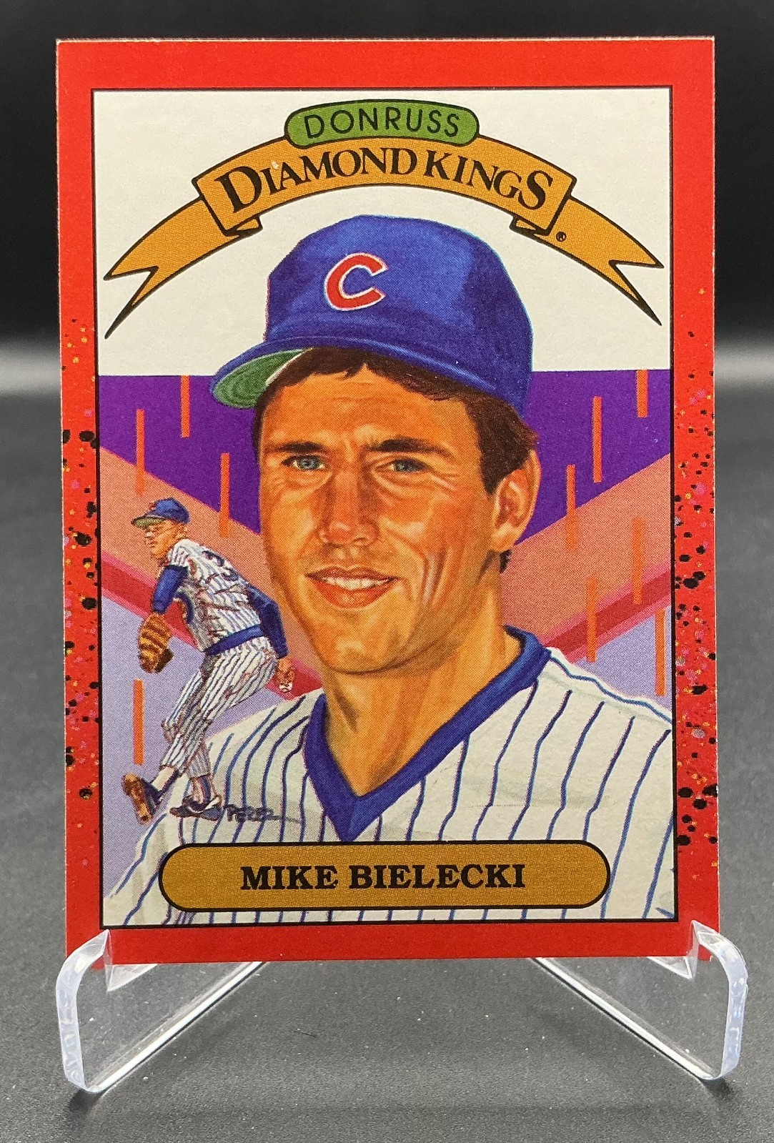1990 Donruss Diamond Kings - Mike Bielecki #9 - Chicago Cubs