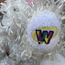Ganz Webkinz HM106 White Terrier Dog Puppy Plush Stuffed Animal No Code 9 Inch