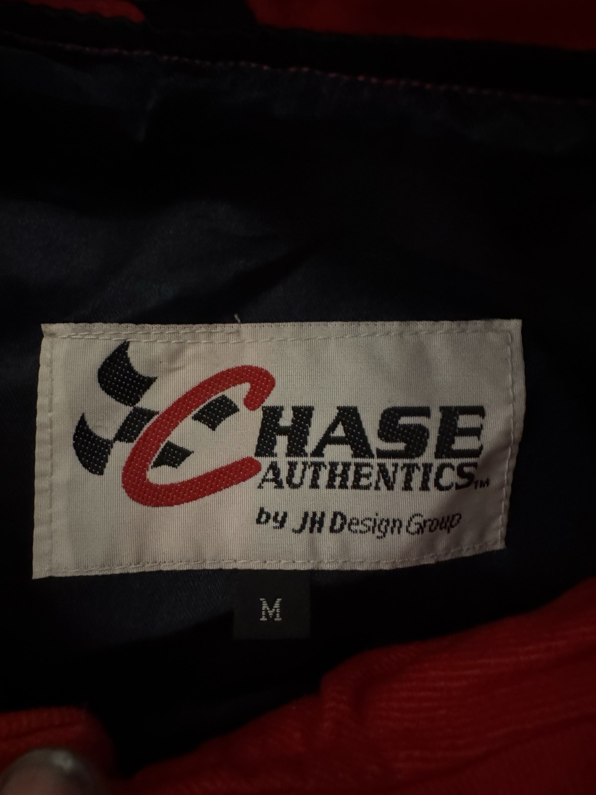 Vintage 90s Jeff Gordon DuPont Chase Authentics Racing Jacket JH Flames Size M