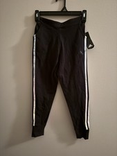 Adidas Girls Black Jogger Pants Size M 10-12 NWT