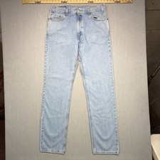 Vintage Levi's 505 Men's Jeans Size 36x36 Light Wash Straight Leg Y2K 2000