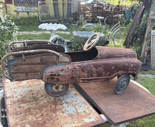 1950s Original Fire Fighter Hook Ladder Engine Pedal Car Pumper Rat Rod