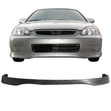  Front Bumper Lip Splitter Fits 2000 Honda Civic, Type-R Style Unpainted Black