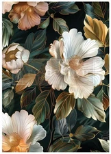 Opulent Petal | A1 Fiber Decoupage | Paper for Decoupage | Redesign with Prima