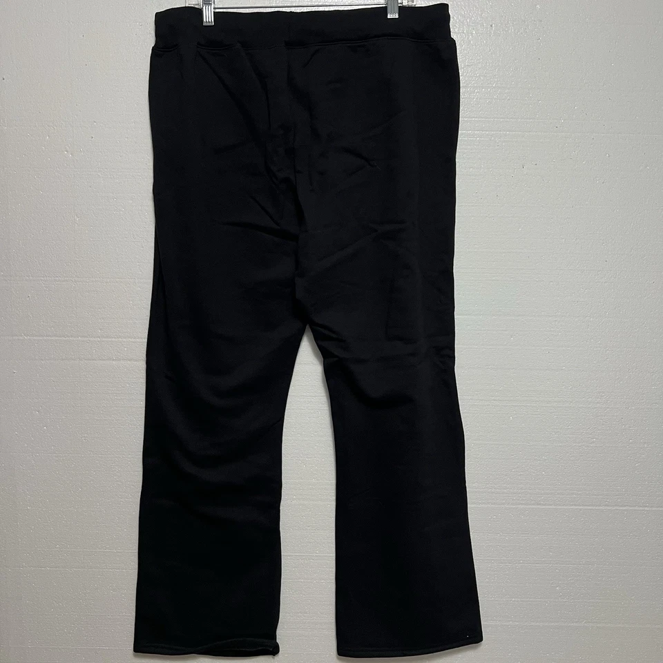 Женские пижамные штаны для бега Hanes размер XL 16-18 пижамы черные с флисовой подкладкой - Изображение 2 из 4