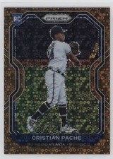 2021 Panini Prizm Tier II Bronze Donut Circle 36/40 Cristian Pache #144 0hk3