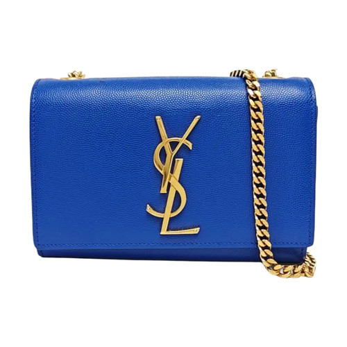 Yves Saint Laurent KATE Mini bags Leather Blue Free Shipping | Duties Paid