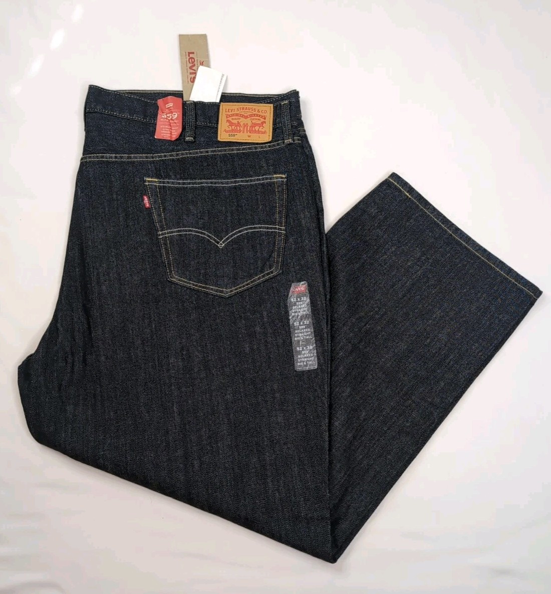 Levi's 559 Relaxed Straight Fit Jeans Blue Big Tall Sizes NWT