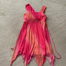 SEQUIN HEARTS GIRLS 12 PARTY/ SPECIAL OCCASION DRESS, SPARKLY PINKS, BEADED