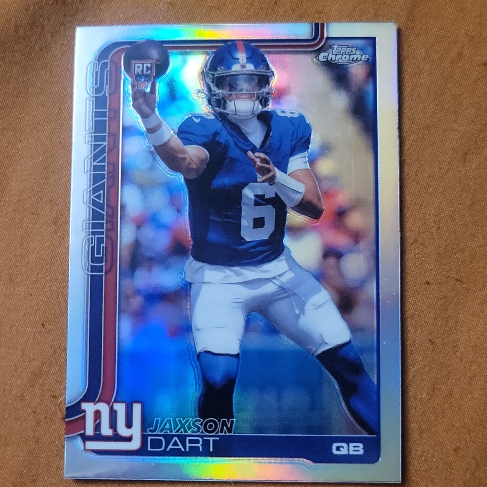 Panini 2025 Prizm Rookies Jaxson Dart RC Silver Prizm #332 Giants NFL