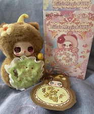 Liila's Magic FULU: Brown With Sparkly  Eyes Plush Pendant 