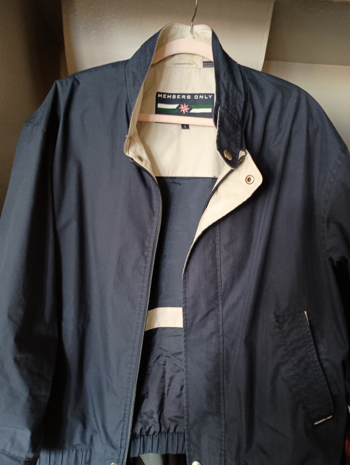 Navy Men L Retro Yacht Club Preppy