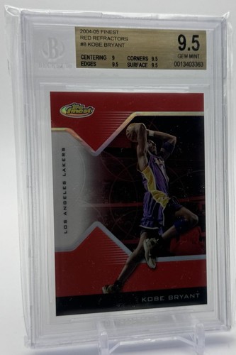 Kobe Bryant [Red Refractor] #8 2004 Finest card