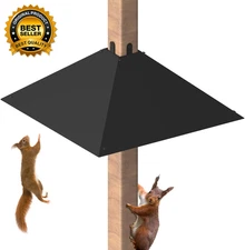 Metal Squirrel Baffle for 4X4 Post, outside Wooden Pole Mount Squirrel Guards Fo